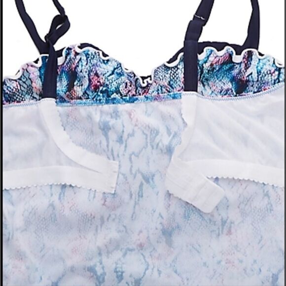 Profile by Gottex Snake Charm Multi Underwire D-E Cup Tankini Top Size 3… - Picture 14 of 16